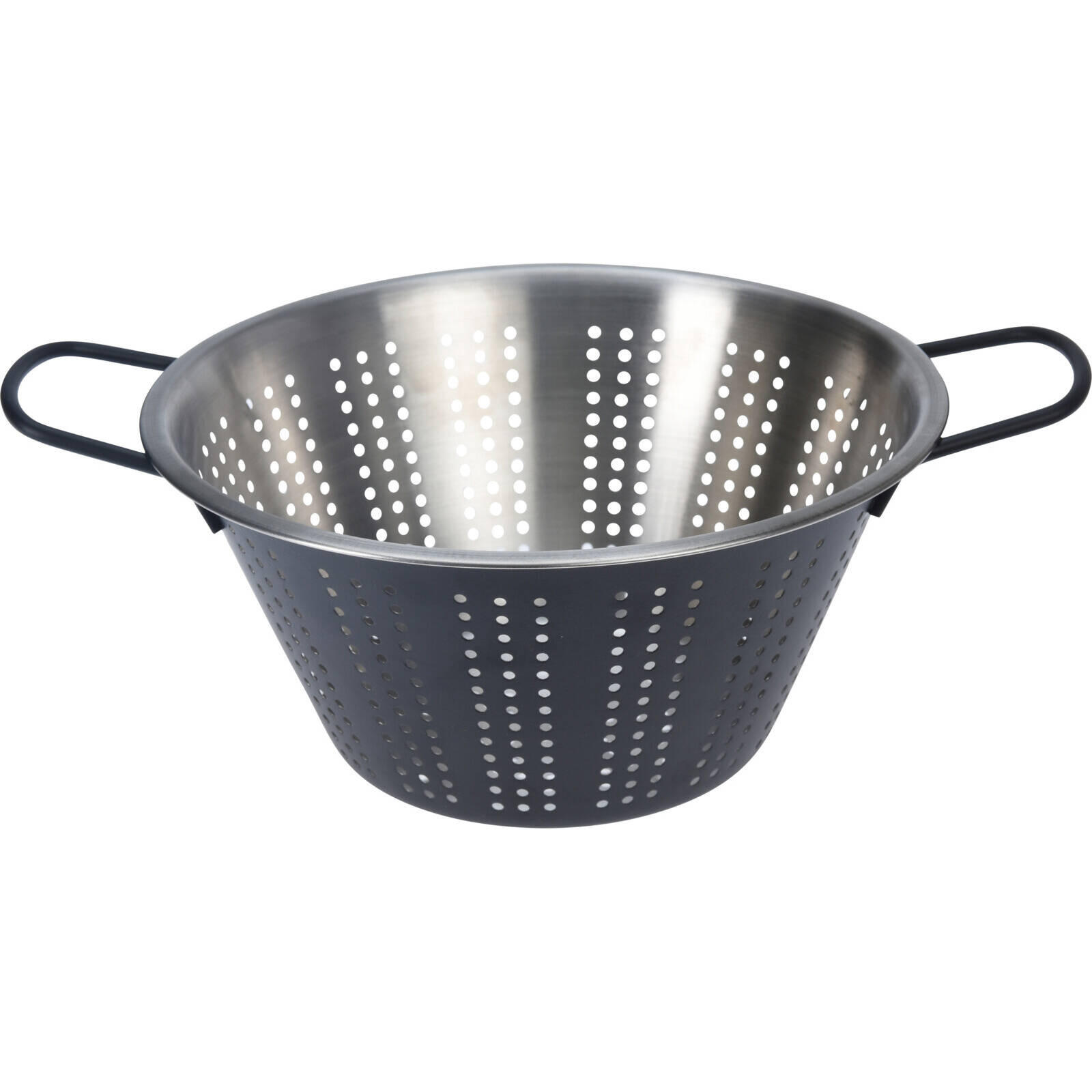METALLSIEB Edelstahl 22 cm - Anthrazit, Metall (22cm)