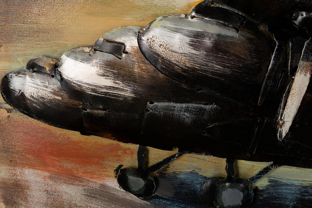 WANDBILD Kupfer 100/75 cm - Kupferfarben, Holz/Metall (6/75cm) - KUNSTLOFT