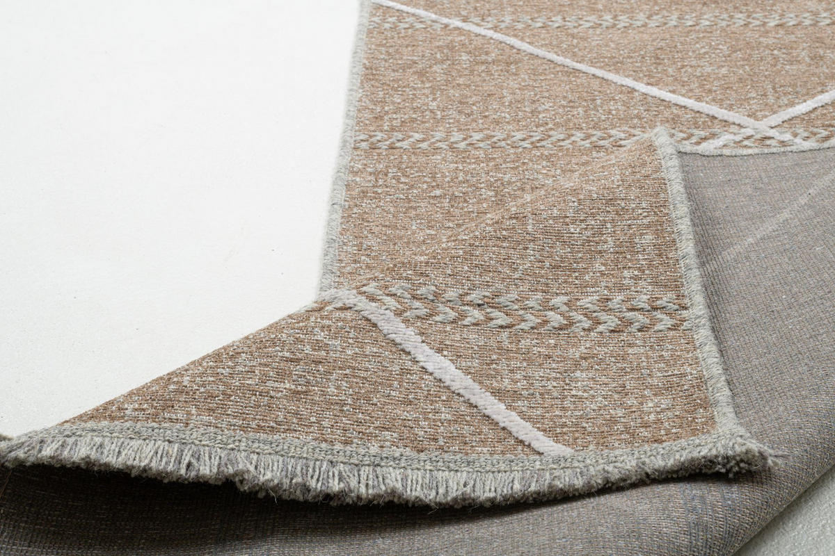 FLACHWEBTEPPICH Braderup 80x200 cm - Beige, Textil (80/200cm) - Sansibar SYLT