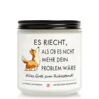 DUFTKERZE Lavendel Soja Ruhestand Geschenkidee - Flieder, Glas (6.6cm)