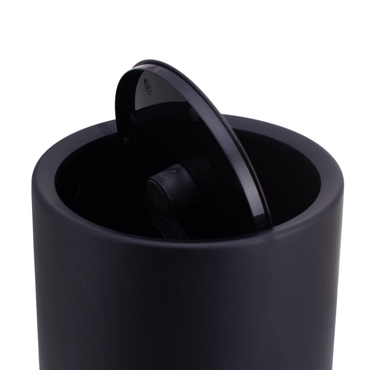 KOSMETIKEIMER - Schwarz, Kunststoff (20/26/20cm) - Relaxdays