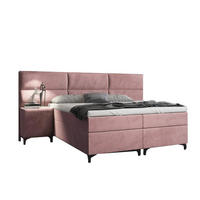 BOXBETT Sapri mit Bettkasten und 2x Nachtisch mit Lieferung - Rosa, Holz/Holzwerkstoff (180/200cm) - Best For Home