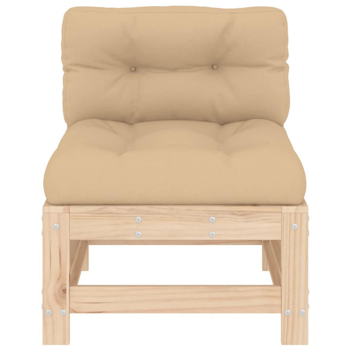 GARTENSOFA PYVOM 63.5/57.5/60 cm （2-SITZER） - Braun, Holz (63.5/57.5/60cm) - ZMH