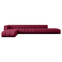 ECKSOFA modulares Sofa Zuvon-L3 - 478x177x70 cm Bordeauxrot - Bordeaux, Holzwerkstoff/Textil (478/177cm) - ALTDECOR