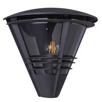 LED AUSSENWANDELLEUCHTE SALLA Schwarz Anthrazit - Schwarz, Metall (16.5/27/25cm) - Globo Lighting