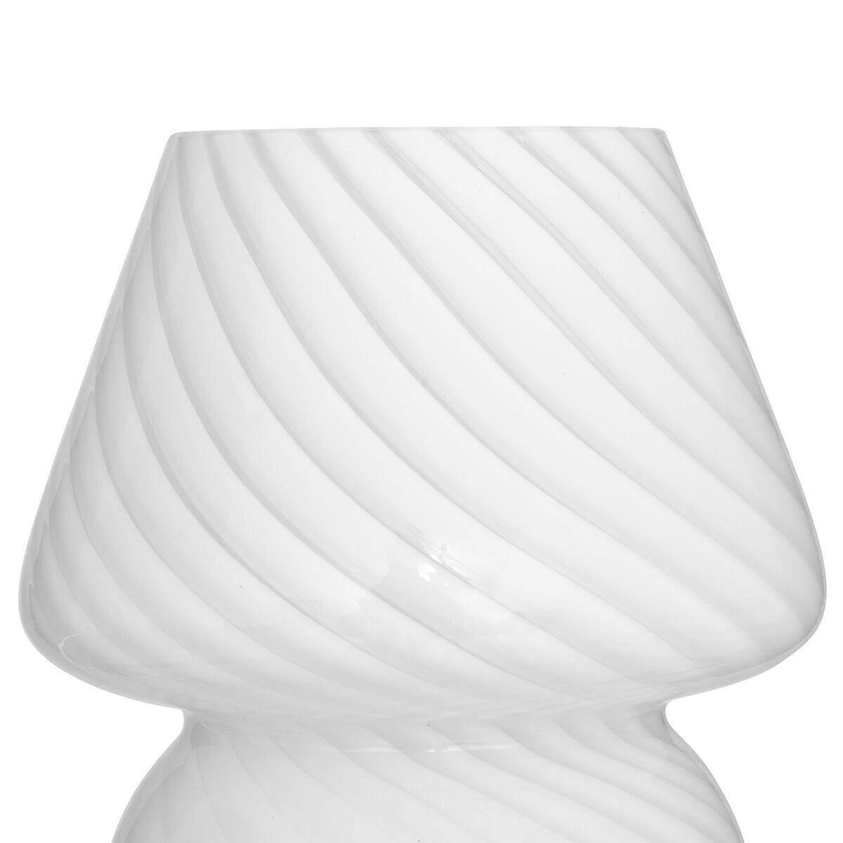 TISCHLAMPE Cara Ø 15 cm - Weiß, Glas (15/15/18.5cm) - Atmosphera Createur d´interieur