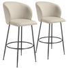 BARSTUHL Luana,51 x 60 x 106 cm, Belastbarkeit 120 kg,creme/schwarz - Creme/Schwarz, Kunststoff (51/106/60cm) - tectake