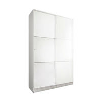 KLEIDERSCHRANK 2 TÜREN Weiß 50/120/200 cm - Weiß, Holzwerkstoff (120/200/50cm) - DMORA