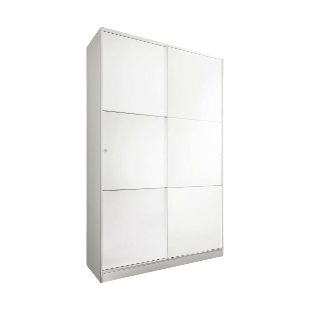 KLEIDERSCHRANK 2 TÜREN Weiß 50/120/200 cm - Weiß, Holzwerkstoff (120/200/50cm) - DMORA