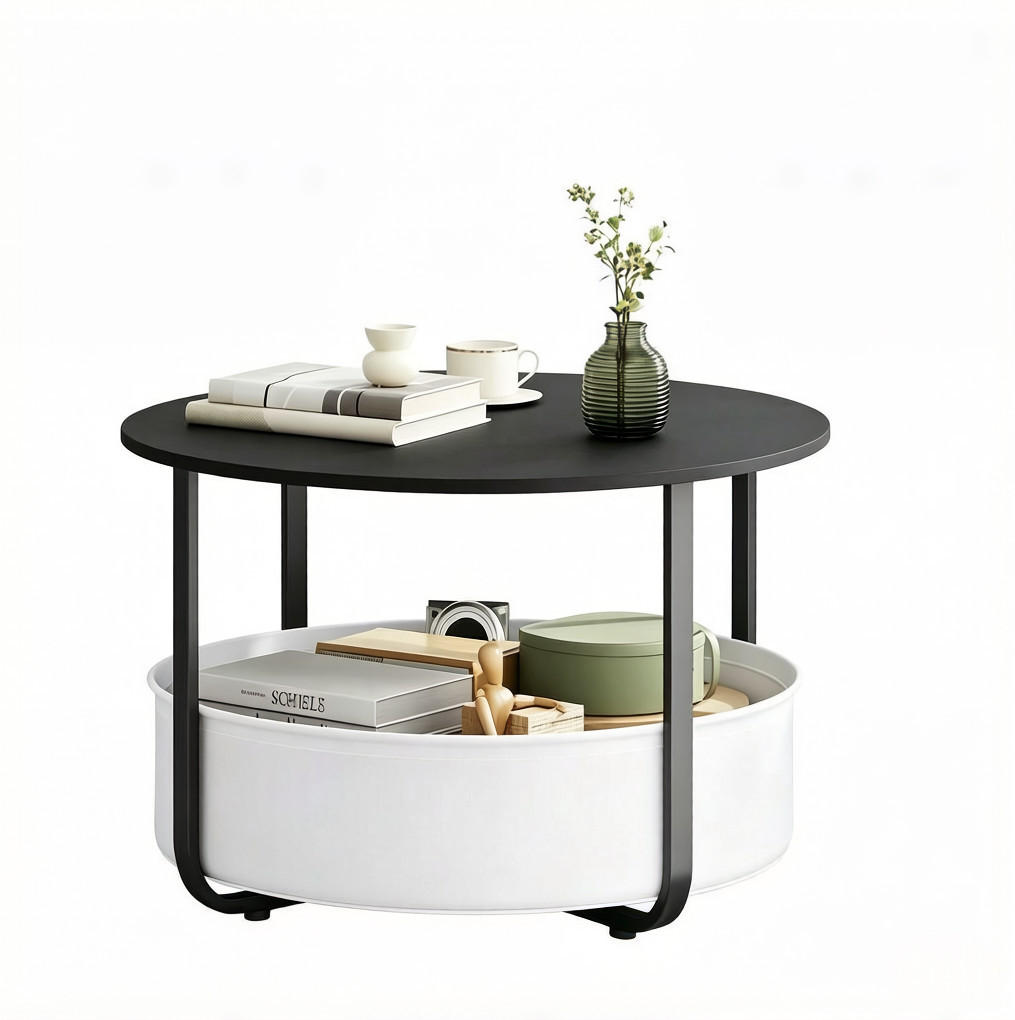 Ivmeu Couchtisch Schwarz 80x50x80 cm