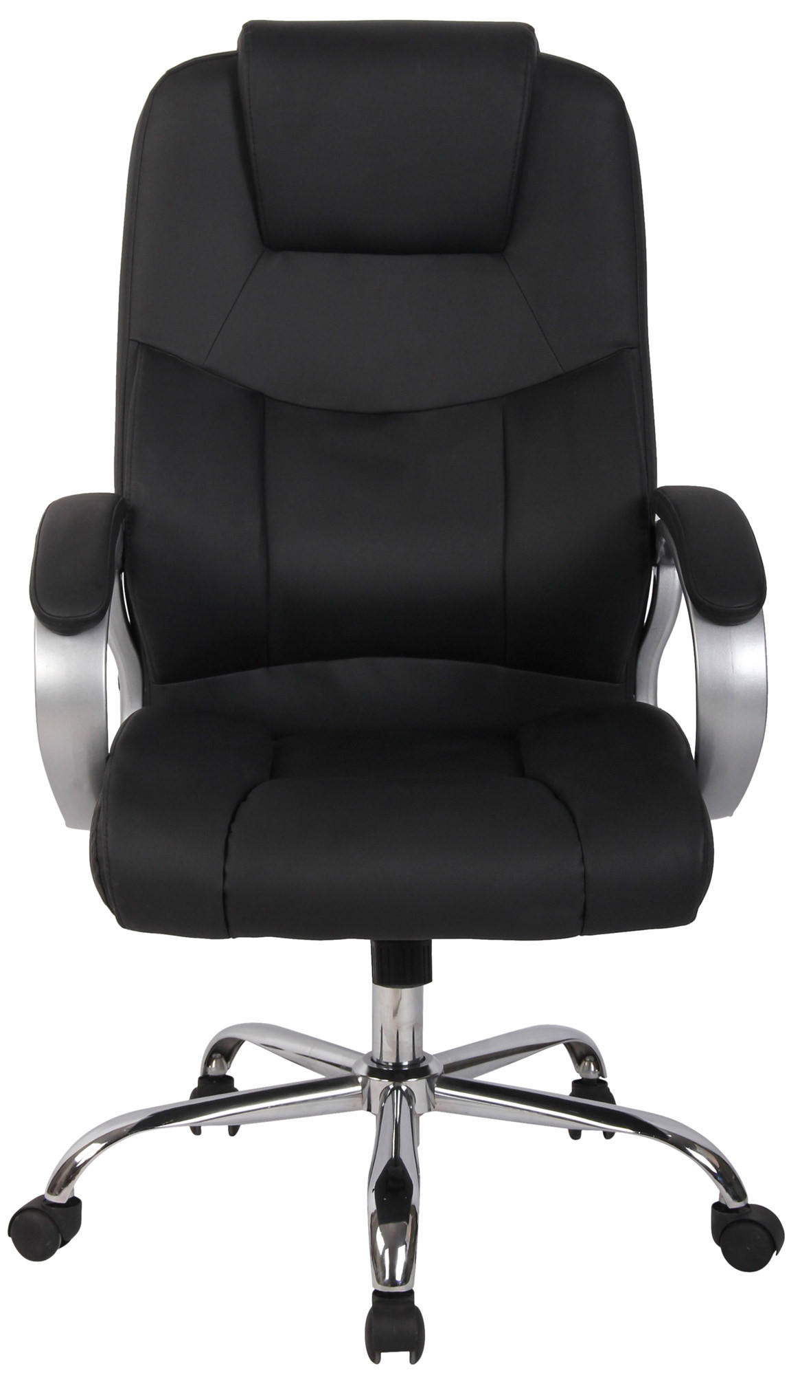 BÜROSTUHL SYDNEY 113x66x70 Schwarz Kunstleder - Schwarz, Leder/Metall (66/113/70cm) - DELUKE