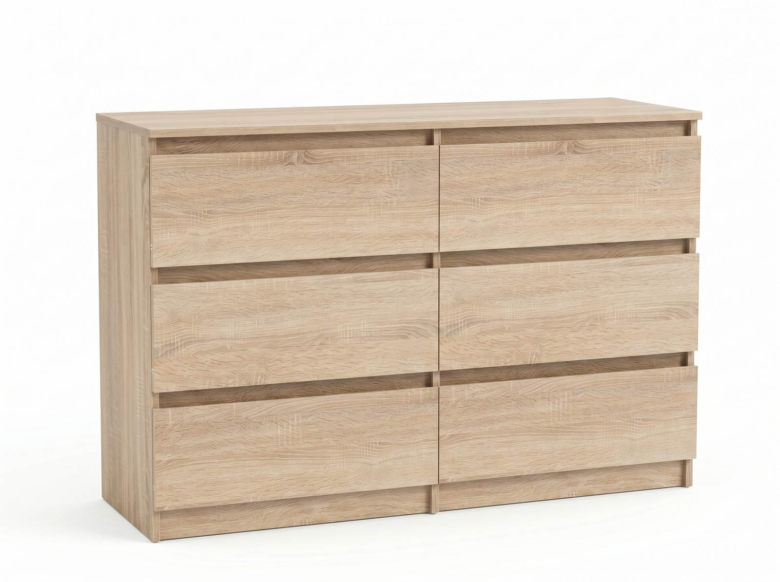 KOMMODE mit fünf Schubladen in Sonoma - Sonoma Eiche, Holzwerkstoff (120/77/40cm) - Home Collective