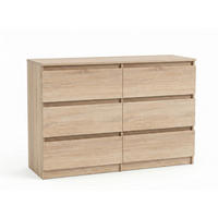 KOMMODE mit fünf Schubladen in Sonoma - Sonoma Eiche, Holzwerkstoff (120/77/40cm) - Home Collective