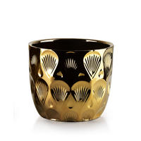 BLUMENTOPF Neva Gold 14/14/12.5 cm Keramik - Goldfarben, Keramik (12.5cm) - Mondex