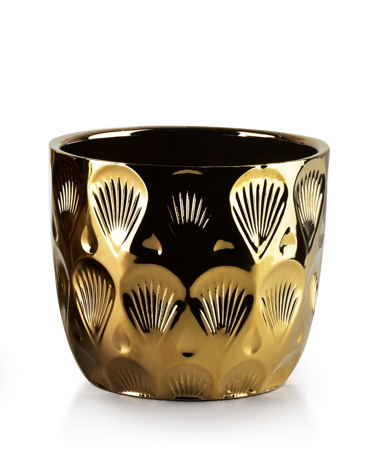 BLUMENTOPF Neva Gold 14/14/12.5 cm Keramik - Goldfarben, Keramik (12.5cm) - Mondex