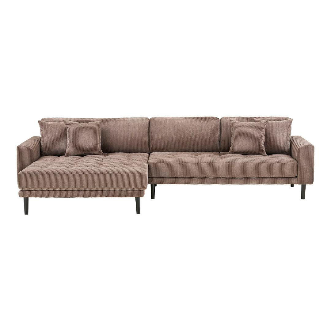 SOFA, Cora, Stühle Braun, Polyester, 170 x 290 x 76 cm - Braun, Textil (170/290cm) - ebuy24