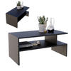 COUCHTISCH Holzwerkstoff rechteckig stabil Schwarz 50/45/93cm - Schwarz, Holzwerkstoff (50/93/45cm) - CraftPAK
