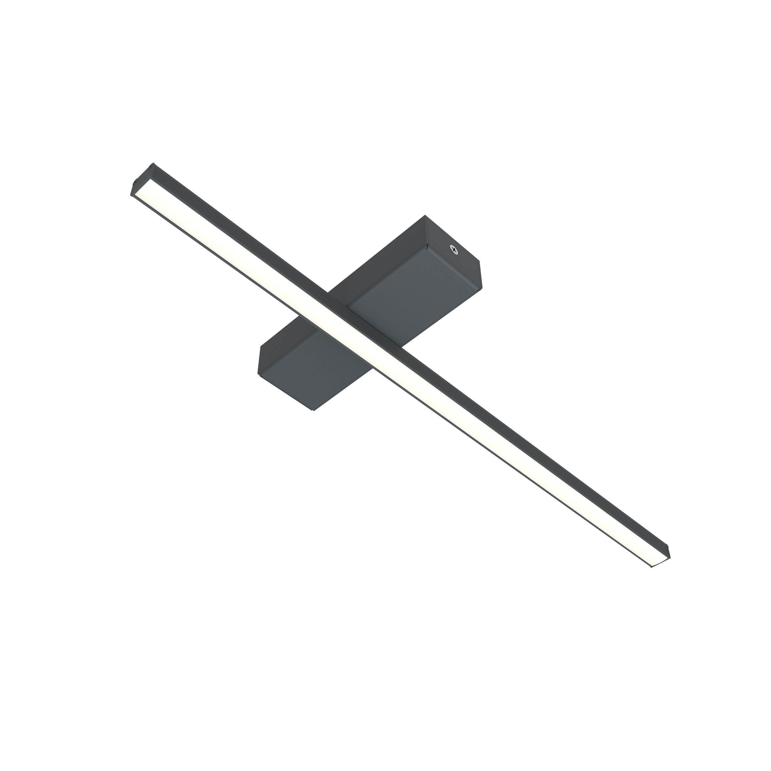 LED-DECKENLEUCHTE Splint L50 - Anthrazit, Metall (2/50/2cm) - Lumicom