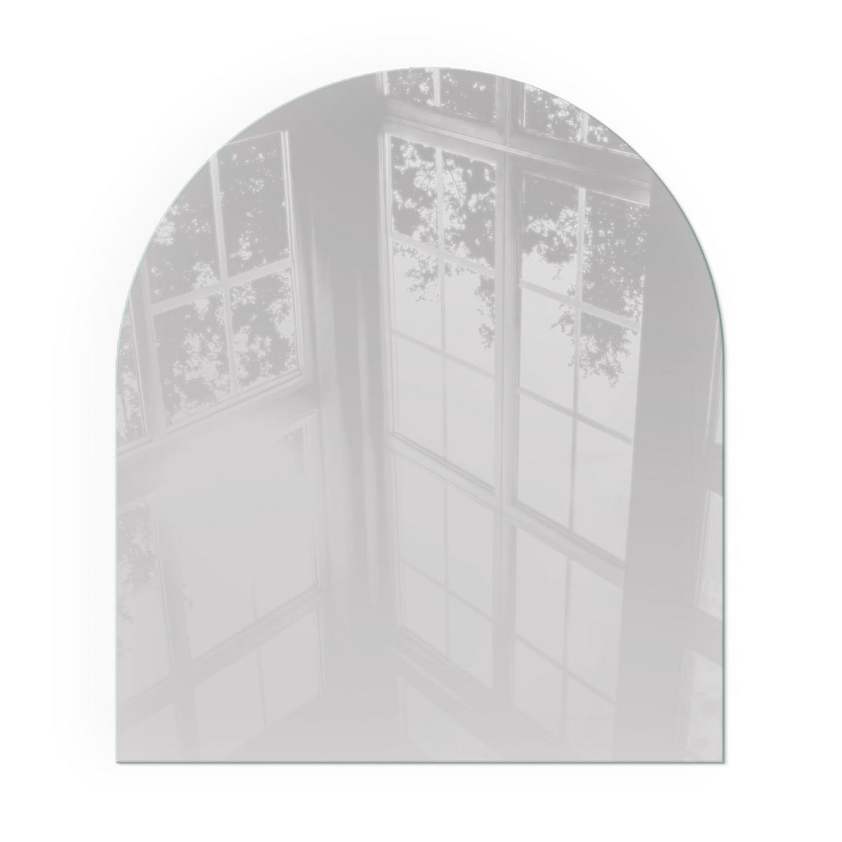 GLASPLATTE für Kamin 80x70 cm - Grau, Glas (80/70/0.4cm) - TULUP