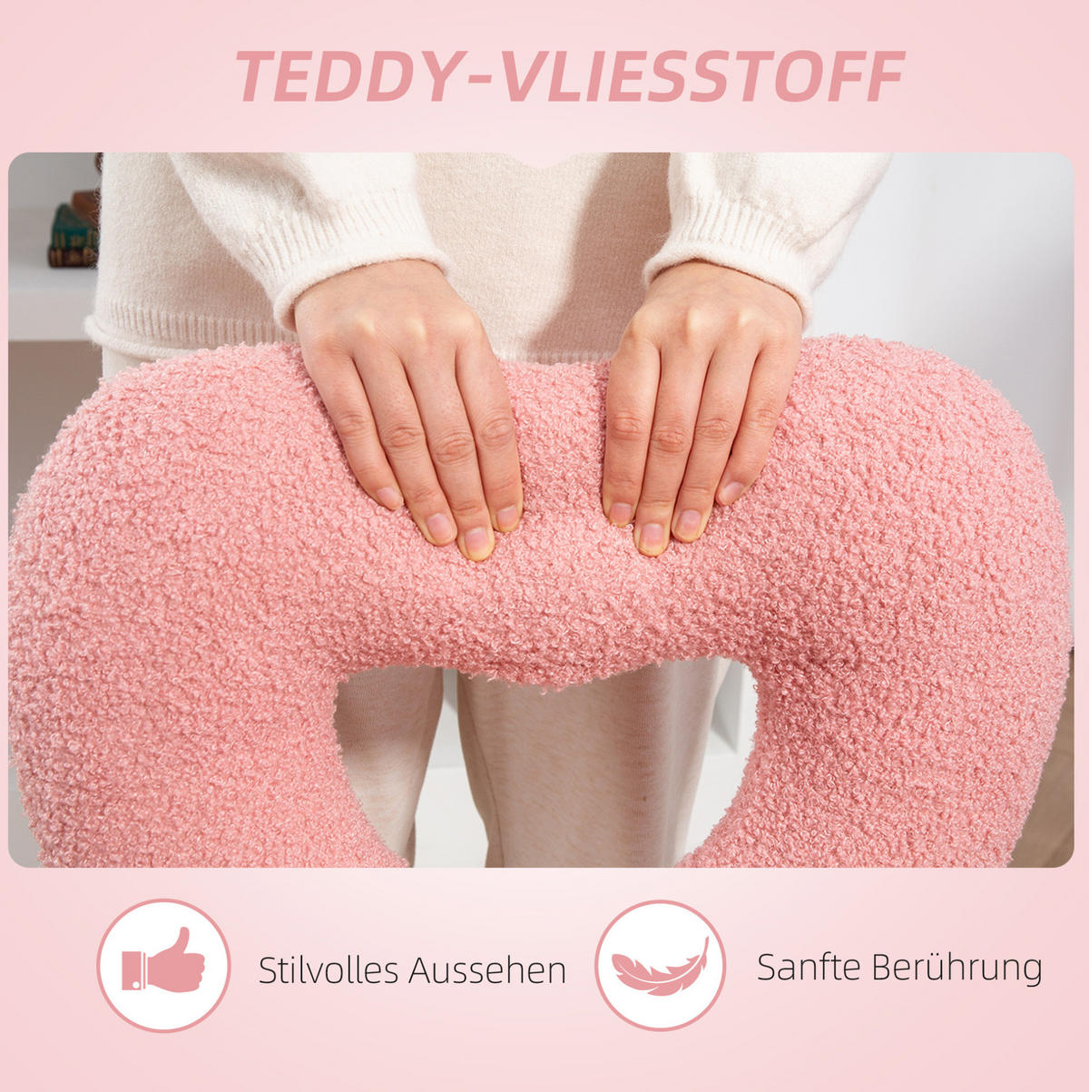SCHREIBTISCHSTUHL höhenverstellbar 45 x 56 x 78-88 cm Pink - Pink, Kunststoff (45/88/56cm) - Meubliv