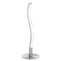 LED TISCHLEUCHTE WAVE Silber - Silberfarben, Metall (10/10/30cm)