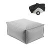 OUTDOOR POUF mit Schutzhülle Der Ruhestifter - Grau, Textil (60/25/45cm) - Mokebo