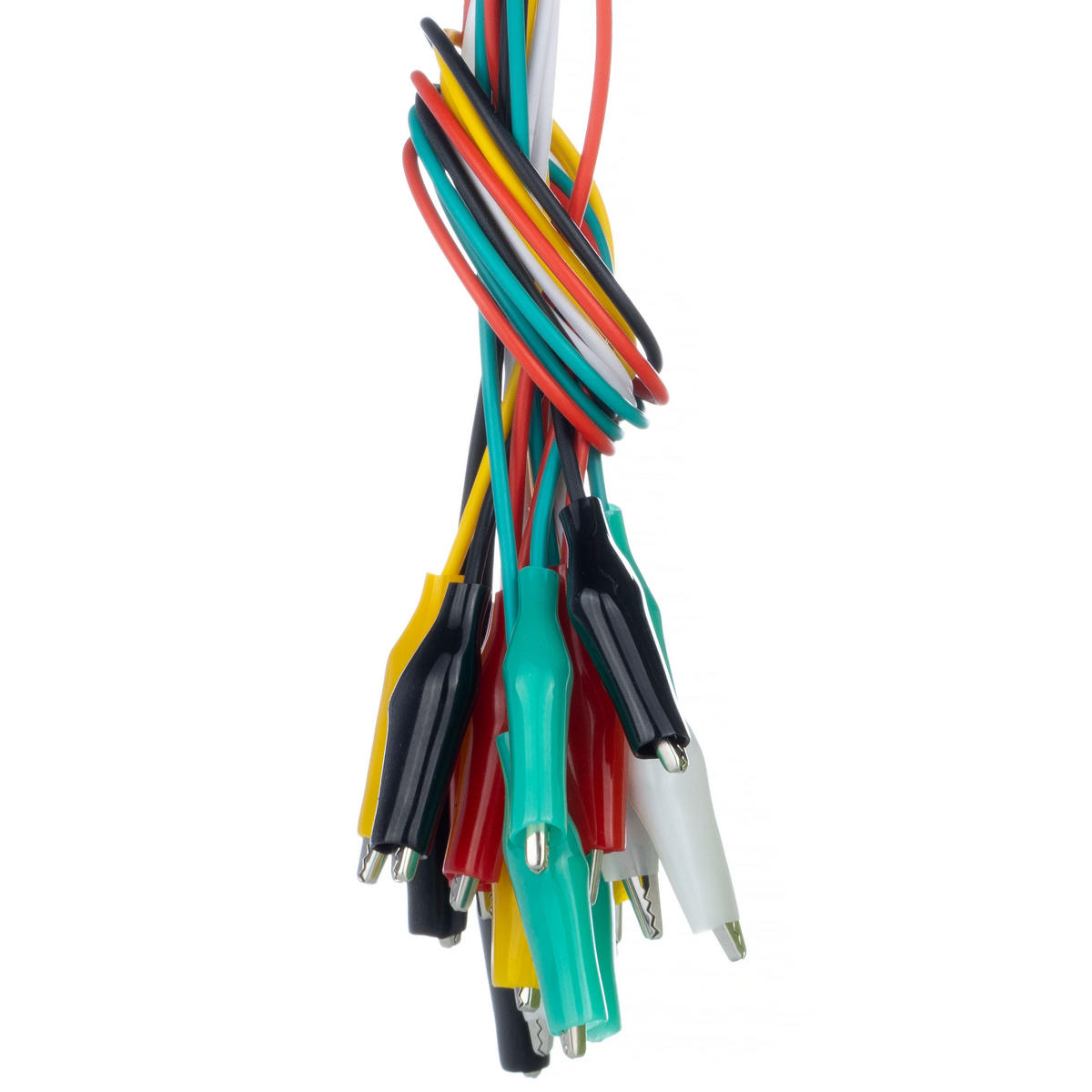 MESSKABEL Universal 10er-Set, 50 cm, beidseitig mit Krokodilklemmen 27 mm - Multicolor, Kunststoff/Metall (10/10/10cm)