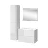 BADMÖBEL-SET Izan Weiß 4 Teile mit Hochschrank - Weiß, Holzwerkstoff (80/59.3/46cm) - Vicco