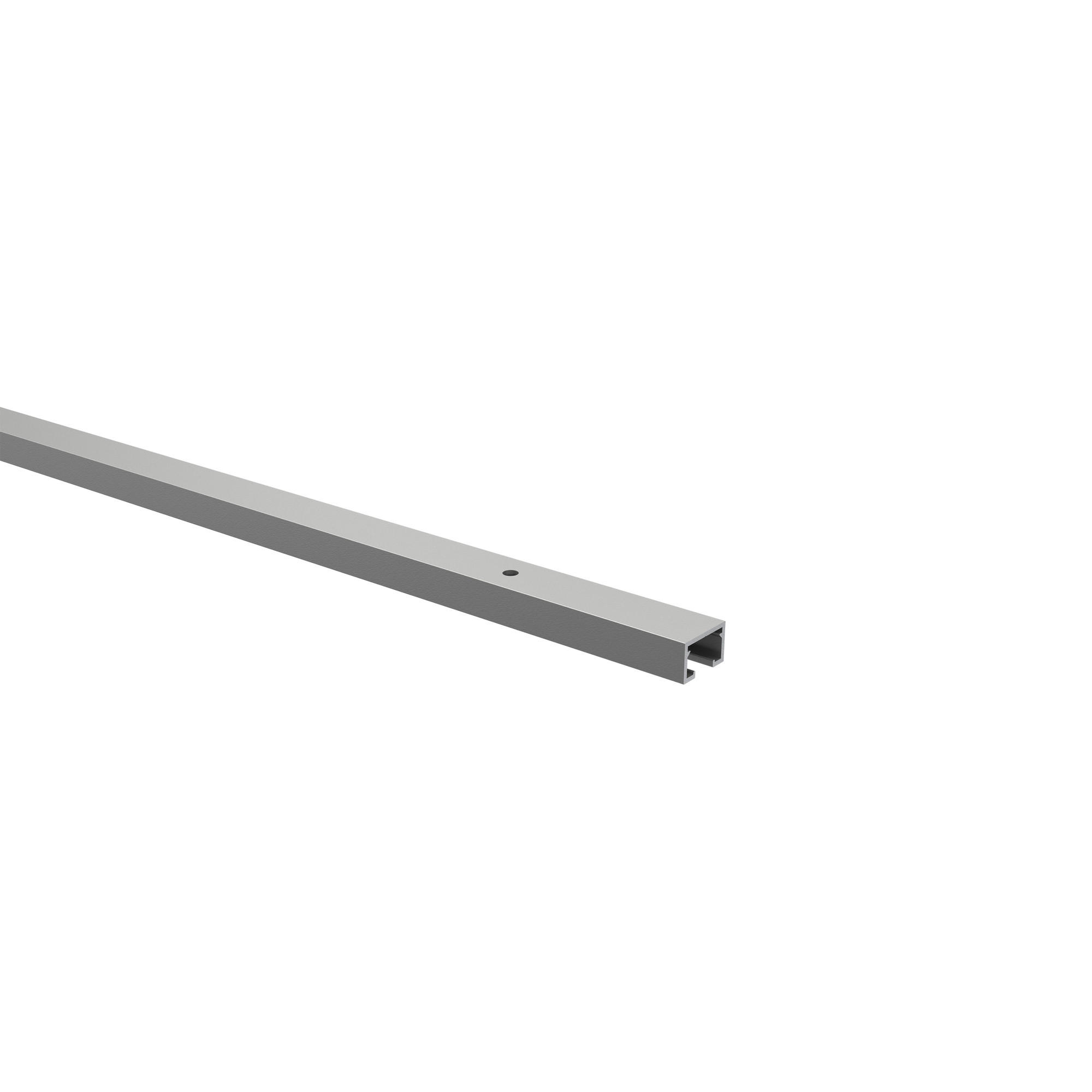 GARDINENSCHIENE / OBJEKTSCHIENE Primax 120 cm, 1-läufig Silbergrau - Silberfarben/Alufarben, Metall (1.4/0.9/120cm) - INTERDECO