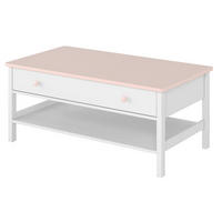 KINDERTISCH LUNA 15 - Weiß/Rosa, Holzwerkstoff (110/47/60cm) - Meblini