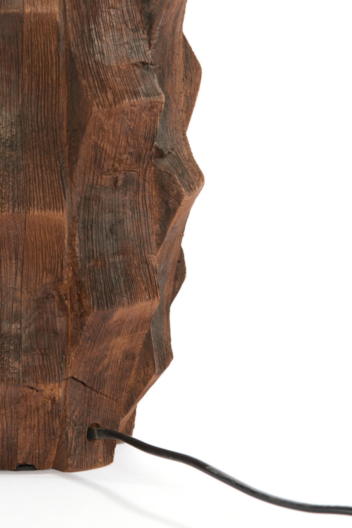 LAMPENFUSS Takabe Braun Ø20/38 cm - Braun, Holz (20/20/38cm) - Light & Living