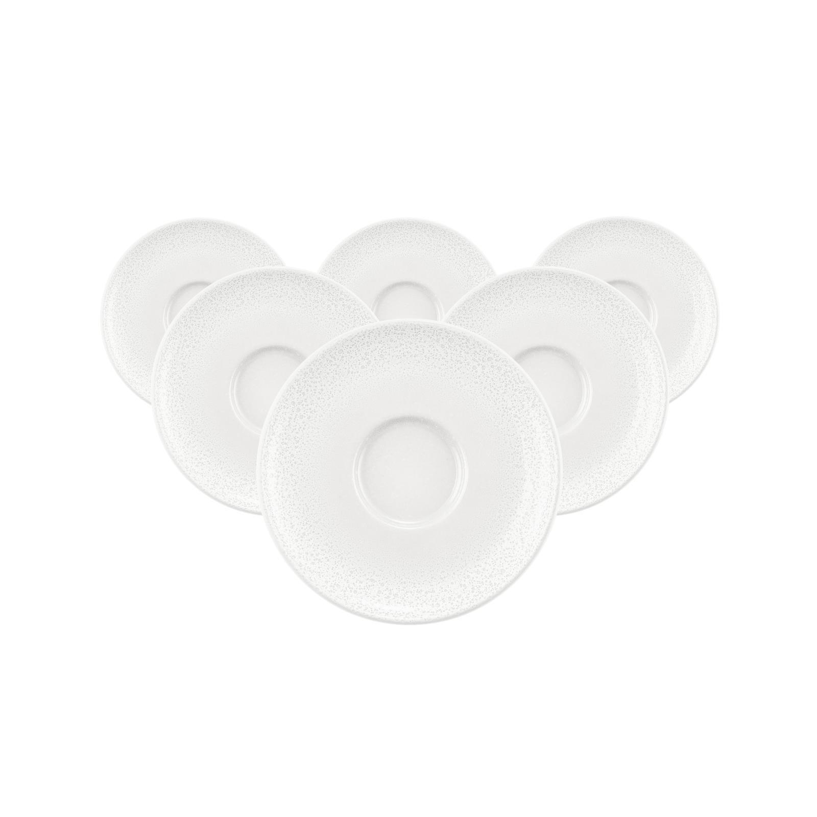 ESPRESSOUNTERTASSEN Sento Home Aura white ø 12 cm 6er Set - Weiß, Keramik (12cm) - Seltmann Weiden