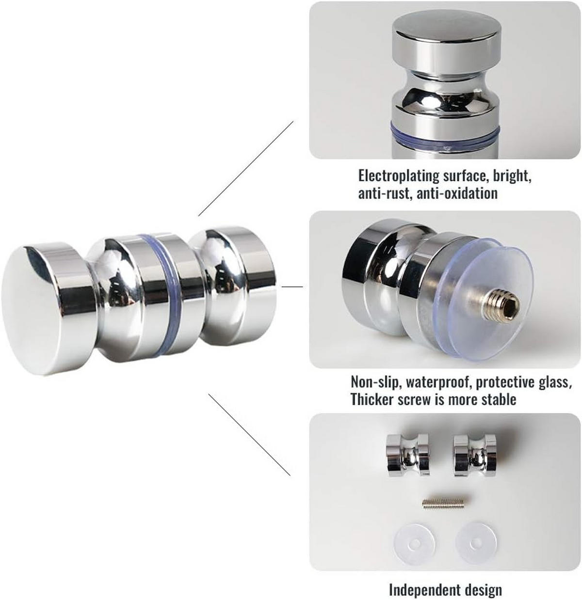 MÖBELGRIFF 1er-Set Aluminium - Silberfarben, Metall (3/3/6.2cm)