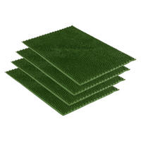 FUSSMATTE FÜR AUßEN ZOE 4ER SET - Grün, Textil (40/60cm) - Astra