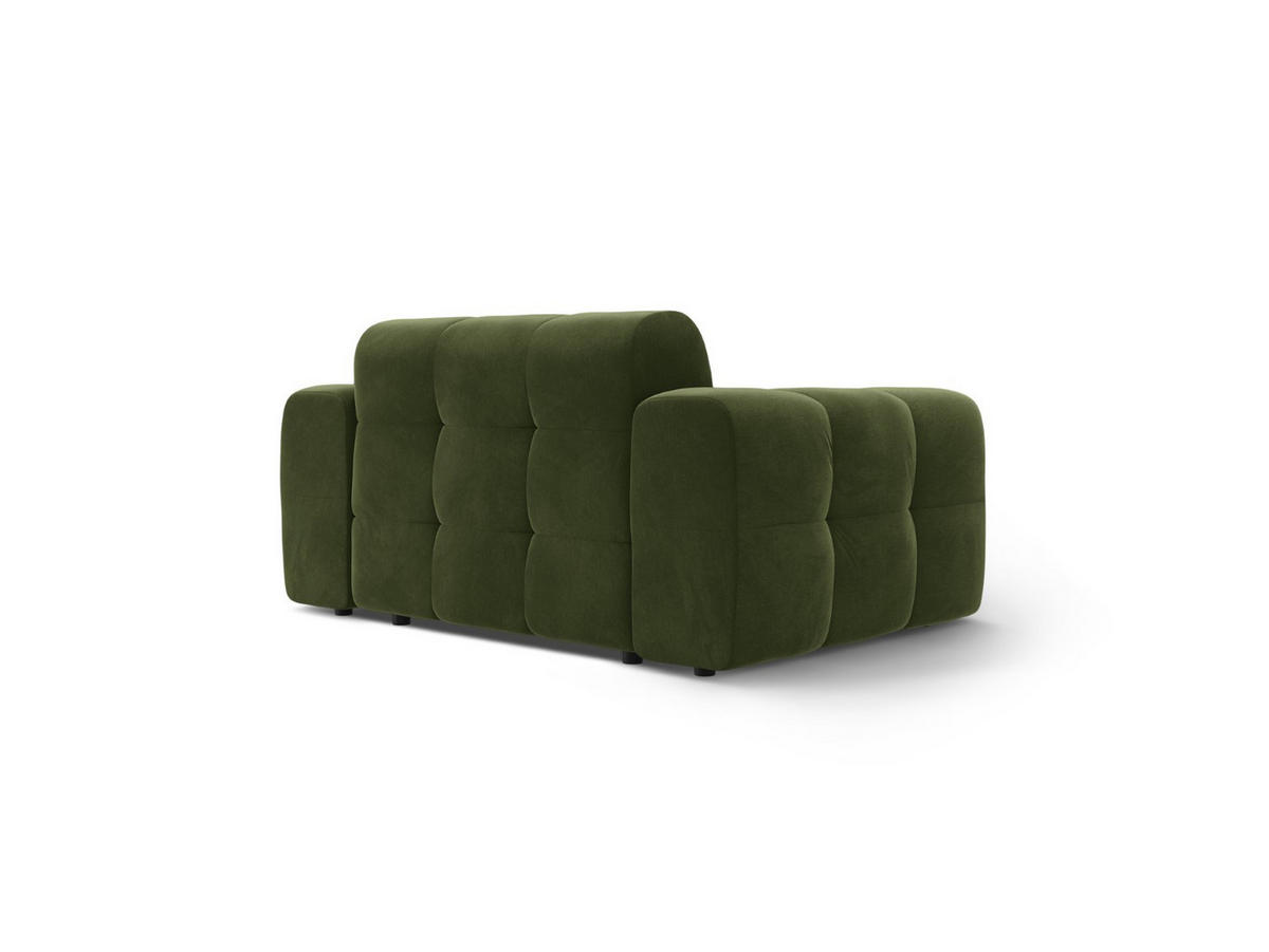 SOFA Kendal aus Samt armeegrün 2 Sitzplätze - Olivgrün, Textil (156/79/103cm) - Micadoni