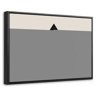 LEINWAND Bilder mit Rahmen - Weihnachtsbaum - Schwarz - Urlaub - Beige - 60x40 - Schwarz, Textil (60/40cm) - MuchoWow