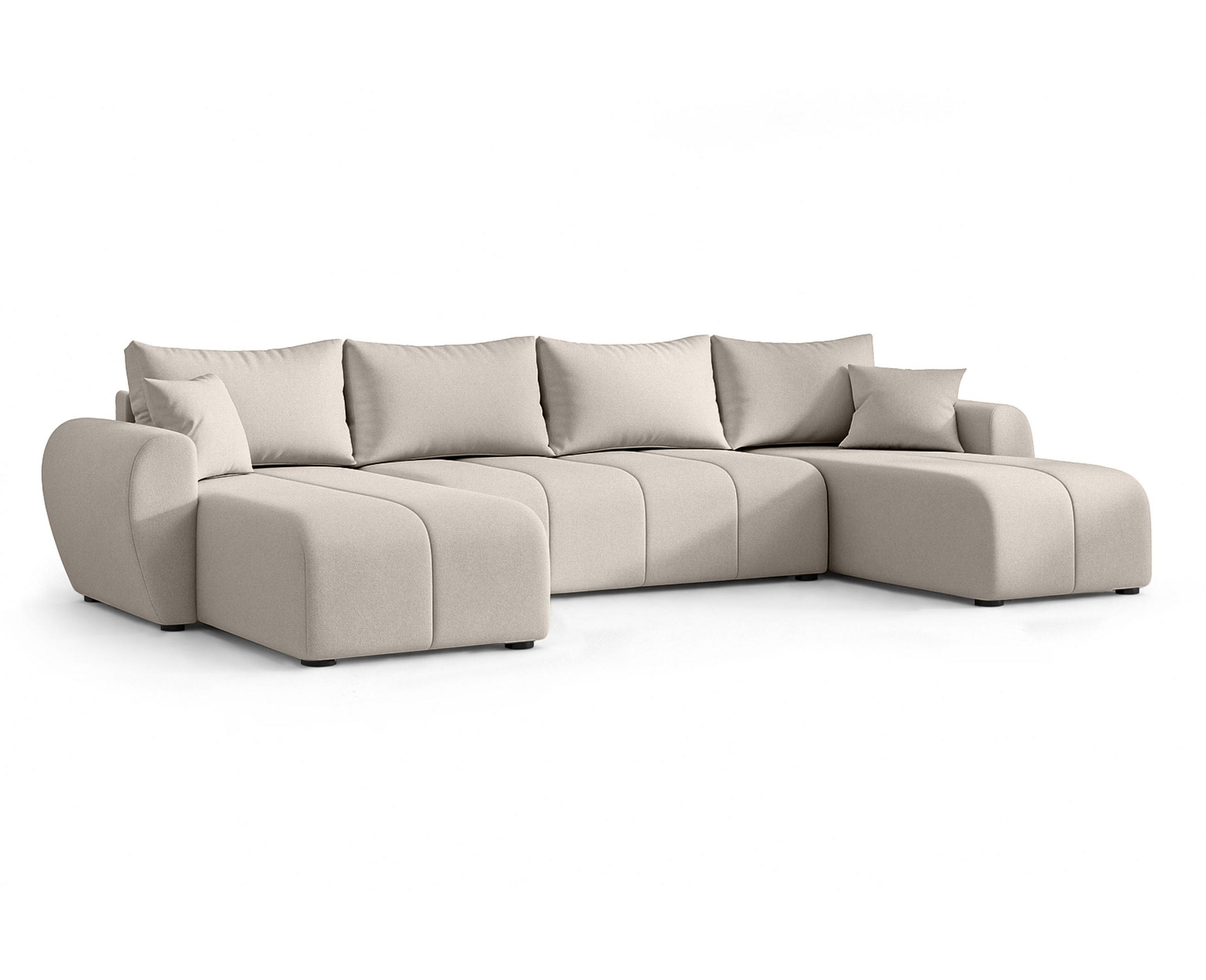 AX Living Wohnlandschaft Beige 311x80x145 cm