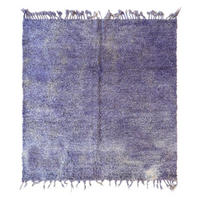 BERBERTEPPICH aus reiner Wolle 190x 210 cm - Blau, Naturmaterialien (190/210cm) - AFK Living