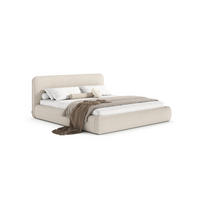 POLSTERBETT ODETTE mit Bettkasten, Beige Storm 02 - 160x200 cm - Kaschmir/Beige, Holz/Textil (160/200cm) - mybed.