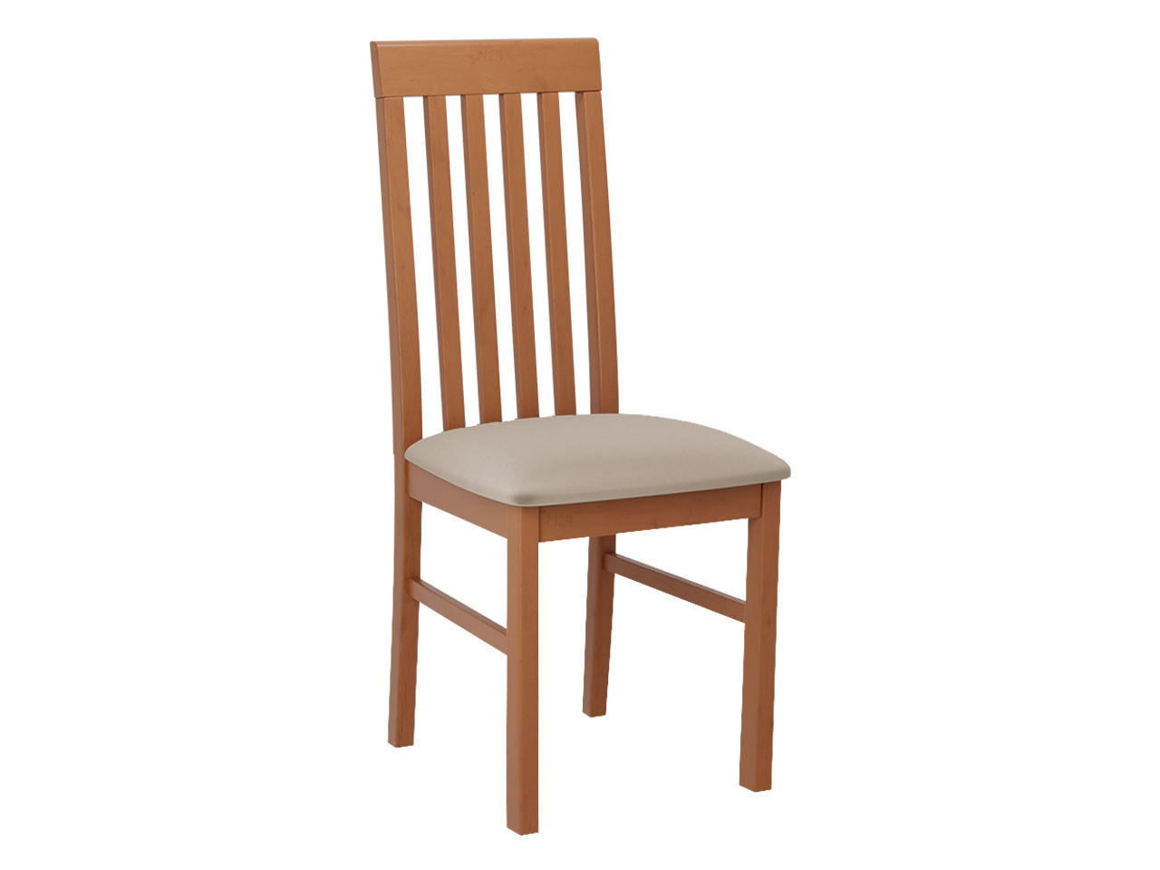 STUHL Nilo I, Holzfarbe: Erle - Eichefarben/Beige, Holz (43/96/48cm) - MIRJAN24