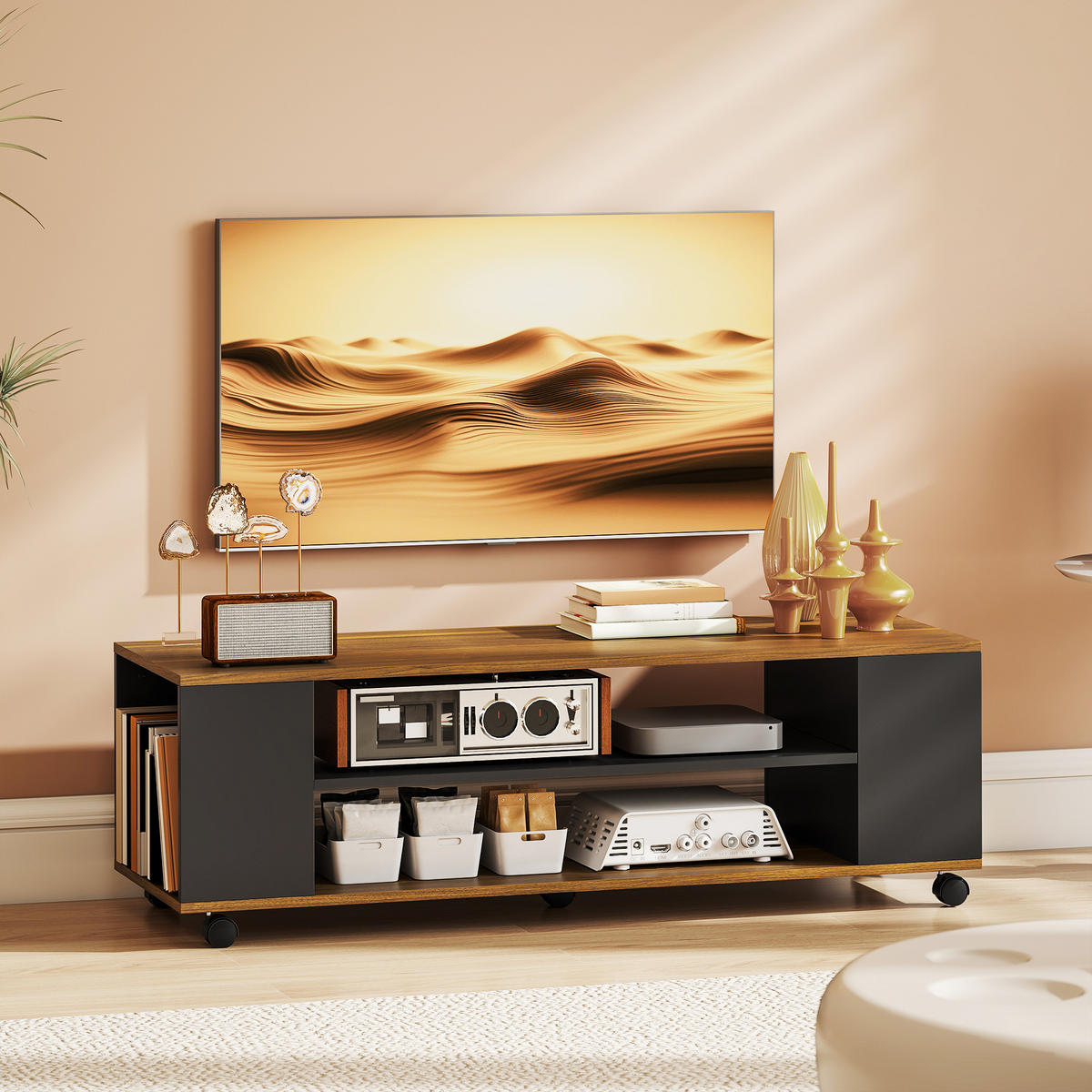 TV-MÖBEL Multicolor 1 Stück - Multicolor, Holzwerkstoff (120/38.5/40cm) - GiPP