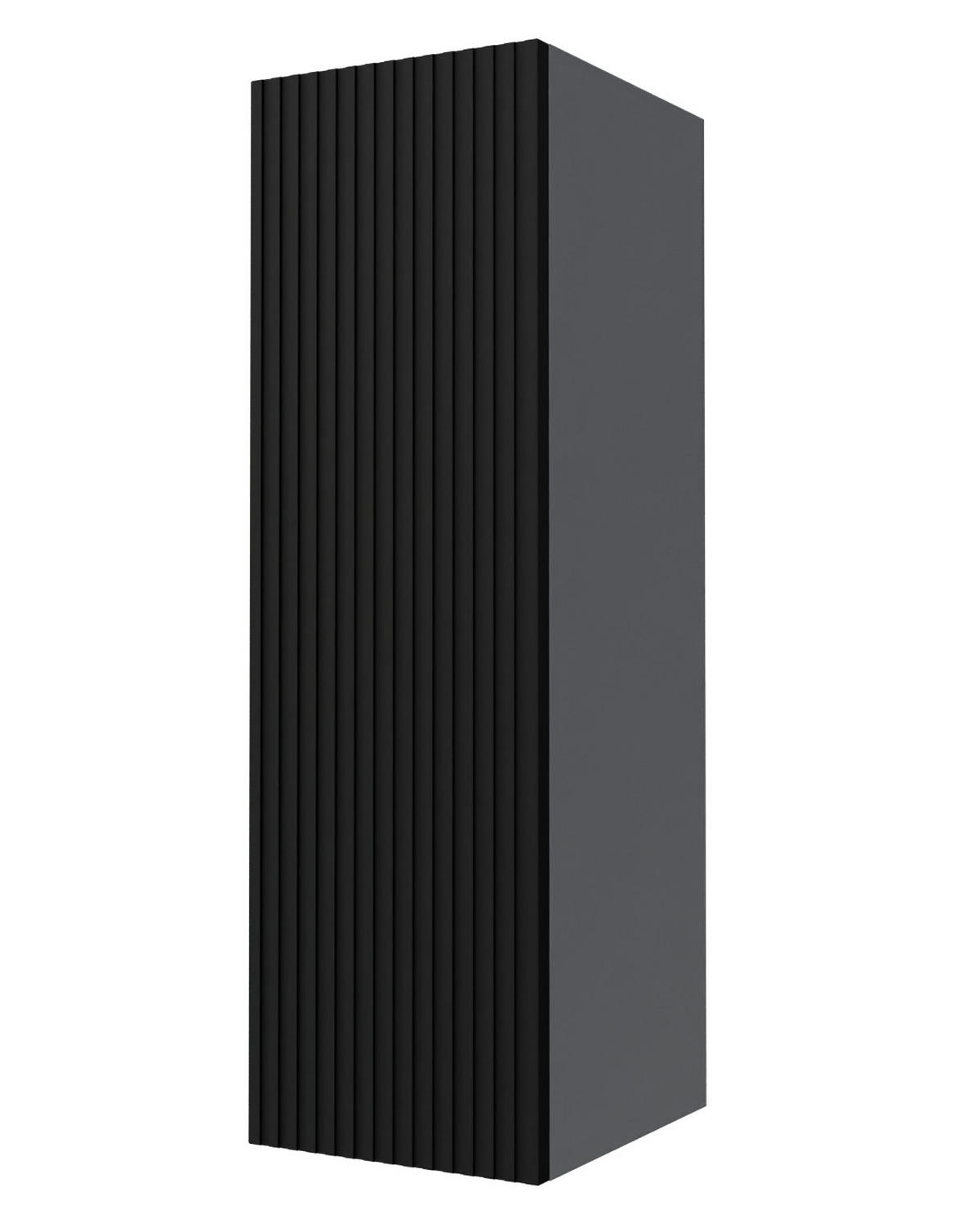 KÜCHENHÄNGESCHRANK Lamello W4/30 Schwarz Matt / Grau 30 / 32,5 / 96cm - Schwarz/Grau, Holz/Holzwerkstoff (30/96/32.5cm) - Feldmann-Wohnen