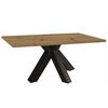 ESSZIMMERTISCH Elda 2 200 x 100 x 75 Esstisch Schwarzstahl/Asteiche - Naturfarben, Holz (200/100/75cm) - 58aufmkessel