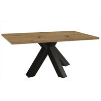 ESSZIMMERTISCH Elda 2 200 x 100 x 75 Esstisch Schwarzstahl/Asteiche - Naturfarben, Holz (200/100/75cm) - 58aufmkessel