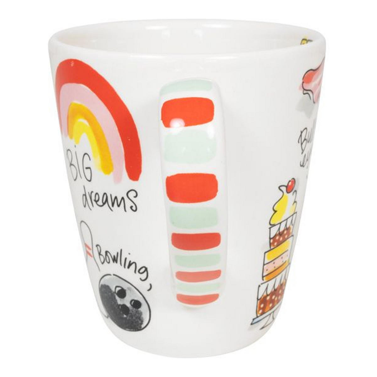 BECHER Liebesbrief B in Bunt - 350 ml - Multicolor, Keramik (0.35L) - Blond Amsterdam