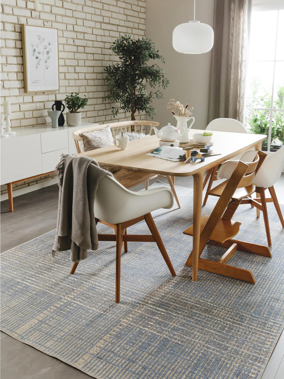 OUTDOORTEPPICH Kiano Multicolor/Blau 120x170 cm - Multicolor, Textil (120/170cm) - benuta Nest