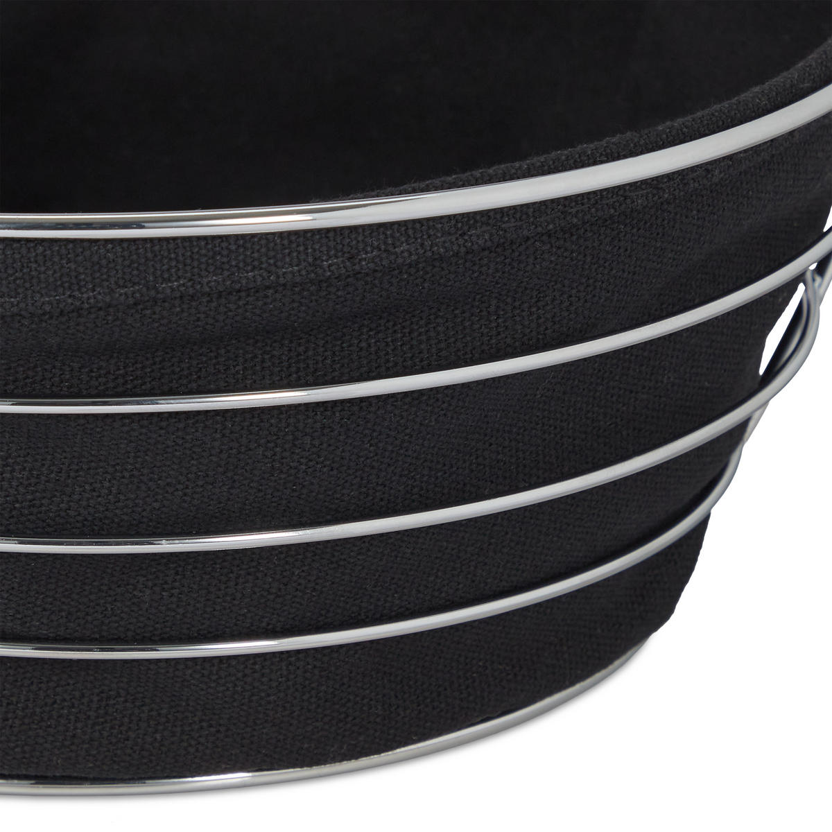 BROTKORB - Multicolor, Textil/Metall (23/11/23cm) - Relaxdays