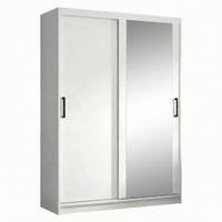 SCHWEBETÜRENSCHRANK Hela 120/205/60 2-türig weiß mit Spiegel - Weiß, Holzwerkstoff (120/205/60cm) - Beautysofa