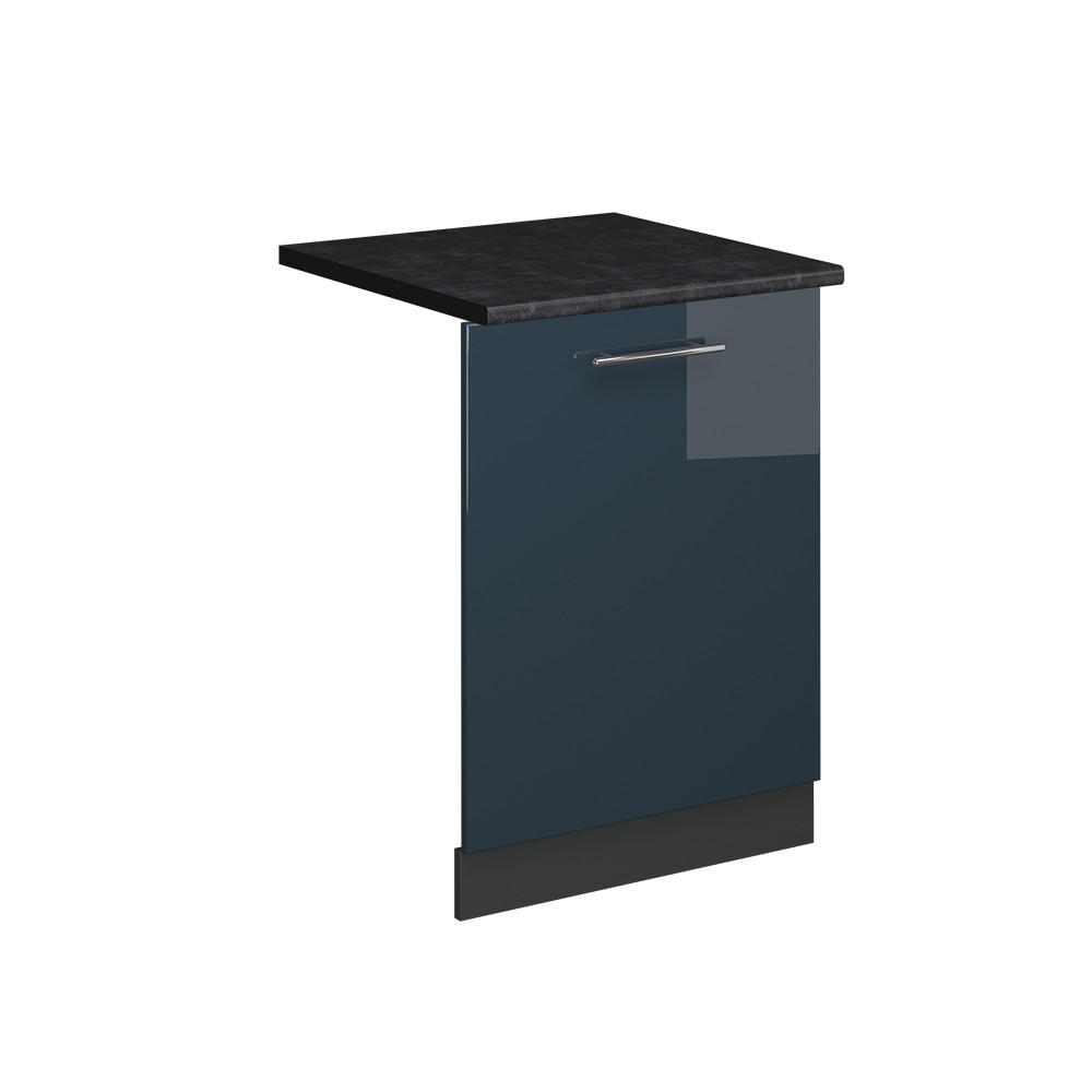 DISKMASKINENS FRONTPANEL Fame-Line Mörkblå högblank 60 cm , AP Antracit Mörkblå, Antracit 81.8/60/60 cm