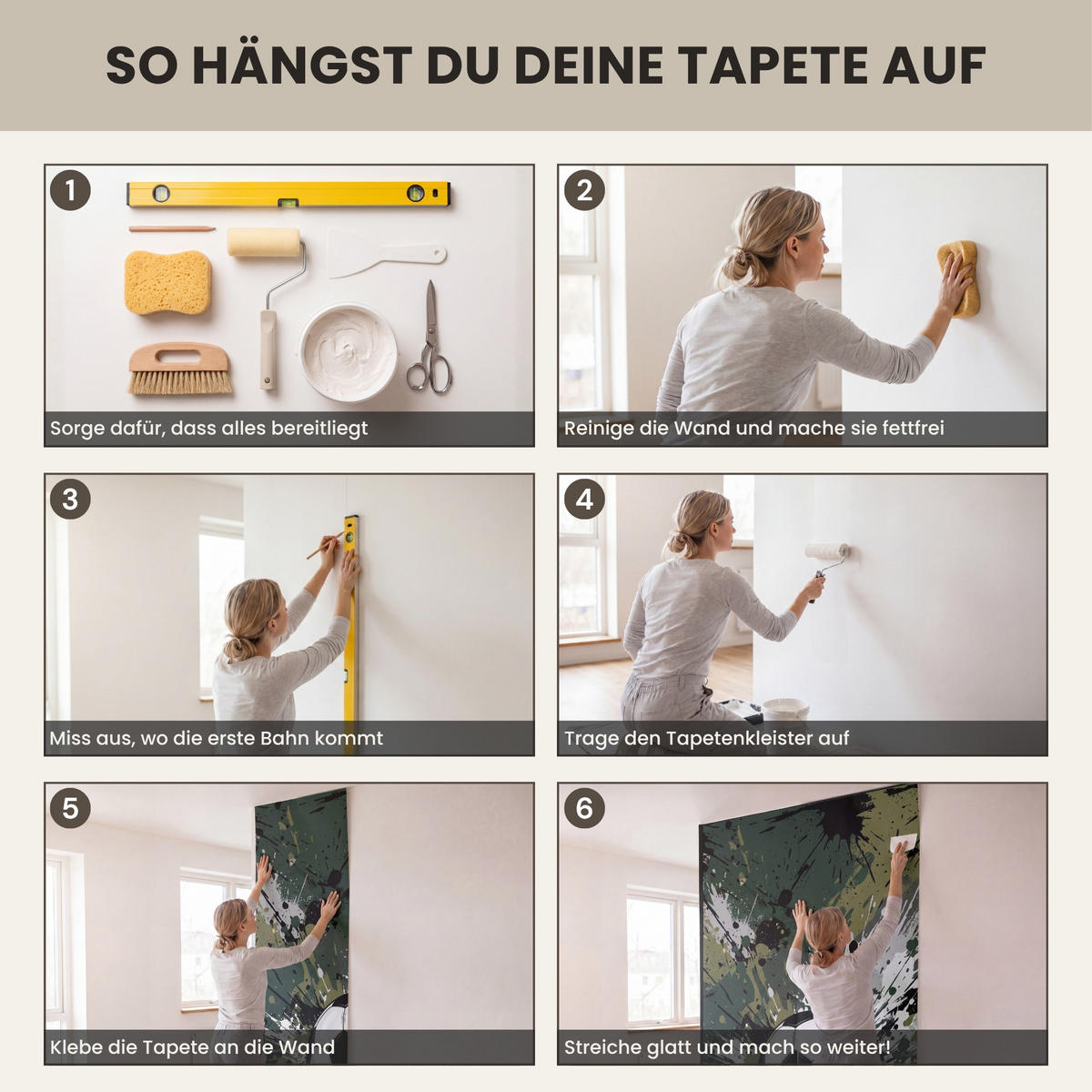 KINDERTAPETE - Fußball - Farbe - Spritzer - Grün - 120x240 cm - Dunkelgrün, Papier (120/240cm) - OnlyWow